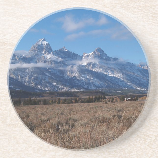 Farm Series—Teton Mountains in Wyoming Underlägg (Framsidan)
