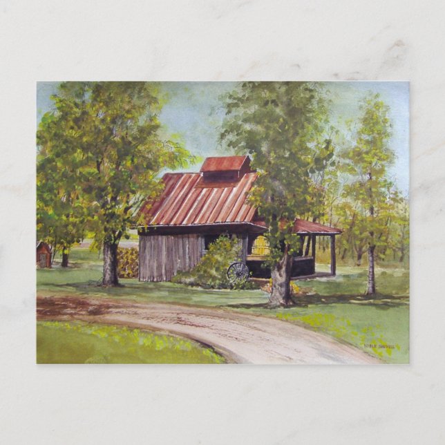 Farm Shed-vycard Vykort (Framsida)