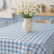 Farm stil Blue och White Gingham