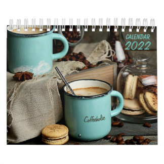 Farm Stil Rustic Coffee 2 Page Small Calendar Kalender