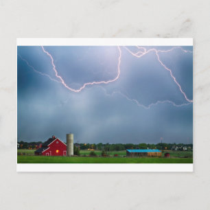 Farm Storm HDR Vykort