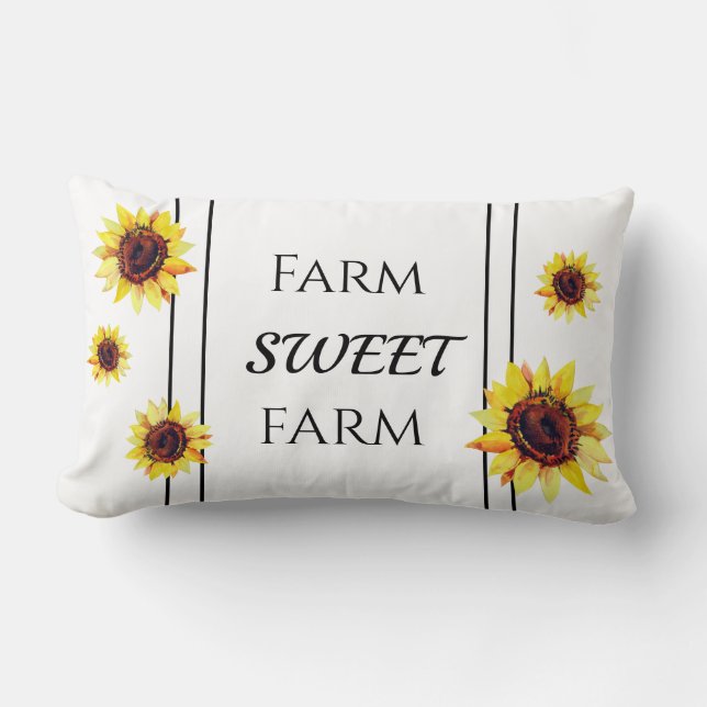 Farm Sweet Farm Farmhouse Dekorativ kudde (Framsida)