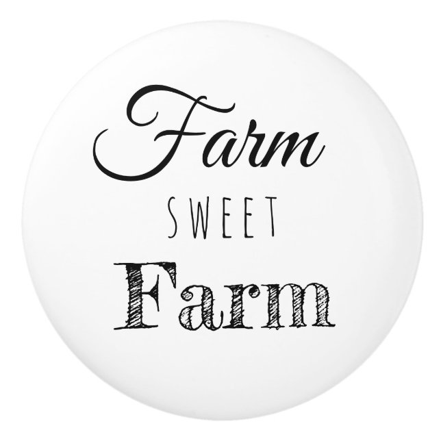 Farm Sweet Farm Rustic Knopp (Framsidan)