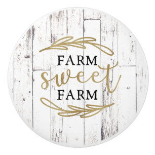 Farm Sweet Farm White Wood Land Knopp