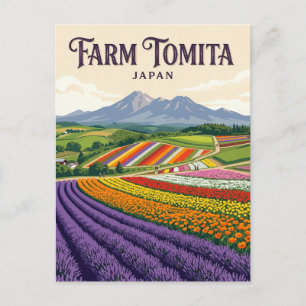 Farm Tomita Japan Vykort