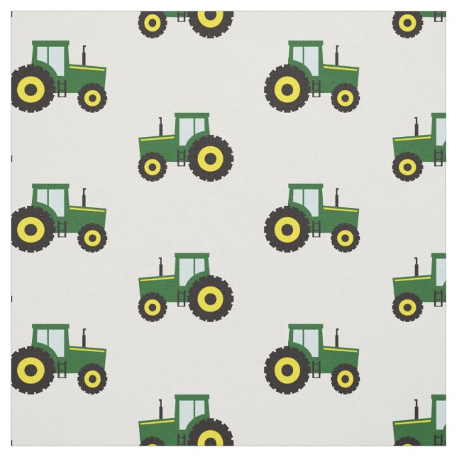 Farm Tractor Fabric Tyg (Provkarta)