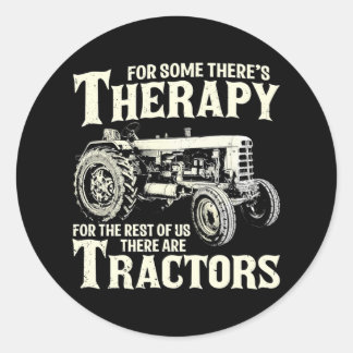 Farm Tractor Farmer Therapy Farm Tractor Farming Runt Klistermärke
