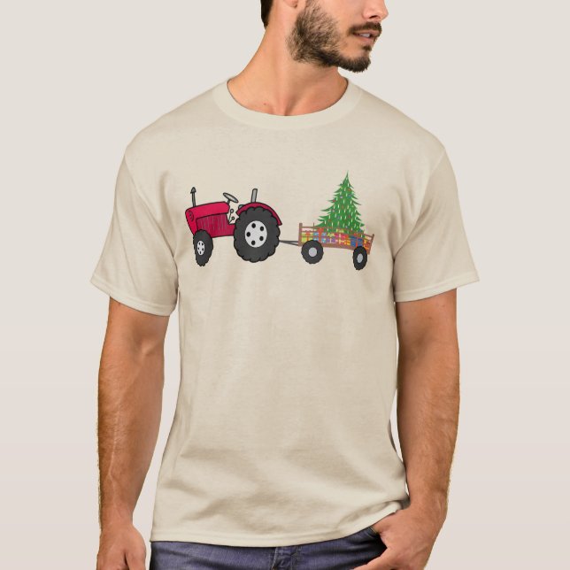 Farm Tractor jul - jul T Shirt (Framsida)