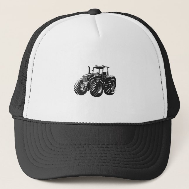 Farm Tractor Perfekt Farmer's Maskin Design Keps (Framsida)