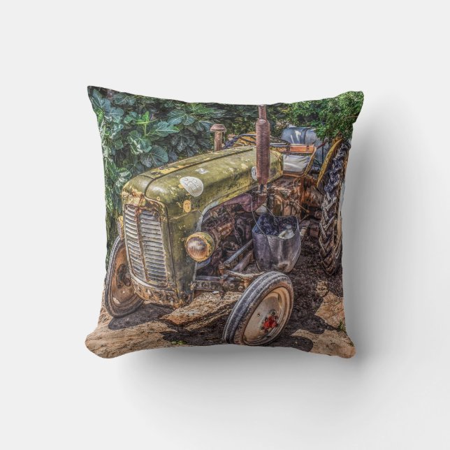 Farm Tractor Pillow Kudde (Framsida)