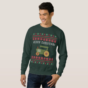 Farm Tractor Uggig julsötare Sweatshirt