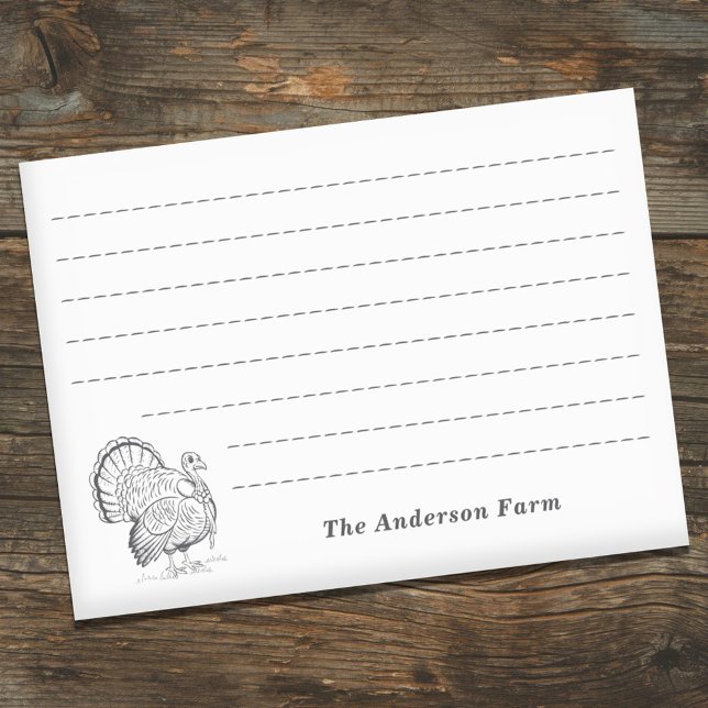 Farm Turkiet Post-it Block (Farm Turkey Post-it Notes)
