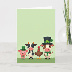 Farm Vänner St Patricks Day-kort Kort