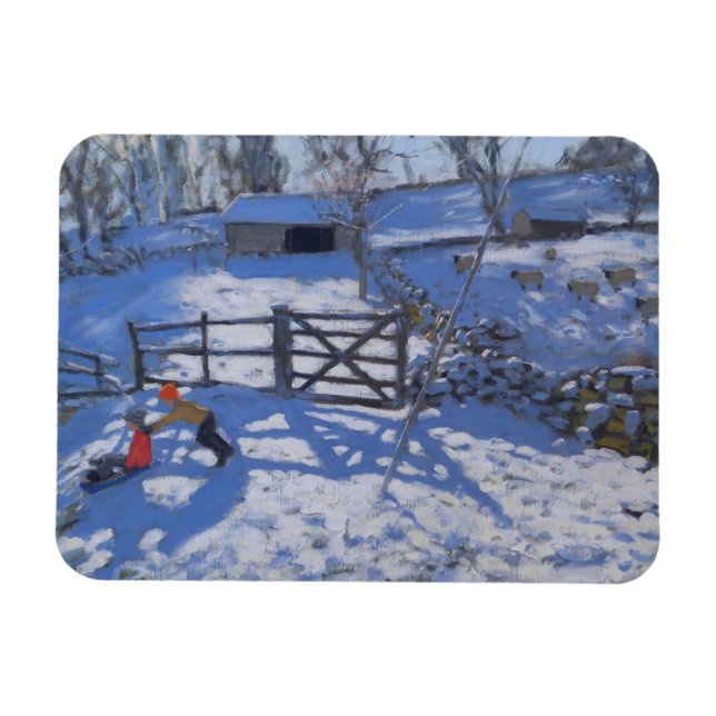 Farm vid Elton nära Rowsley 2008 Magnet (Horisontell)