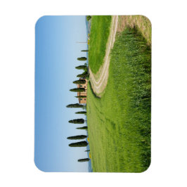 Farm villa med cypress träd i Toskana Magnet