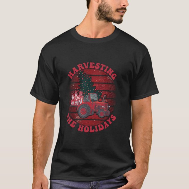 Farm Worker Santa Farmer Agriculturist jul T T Shirt (Framsida)