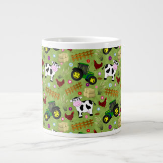 Farm Yard Cow-kaffe Mugg Jumbo Mugg