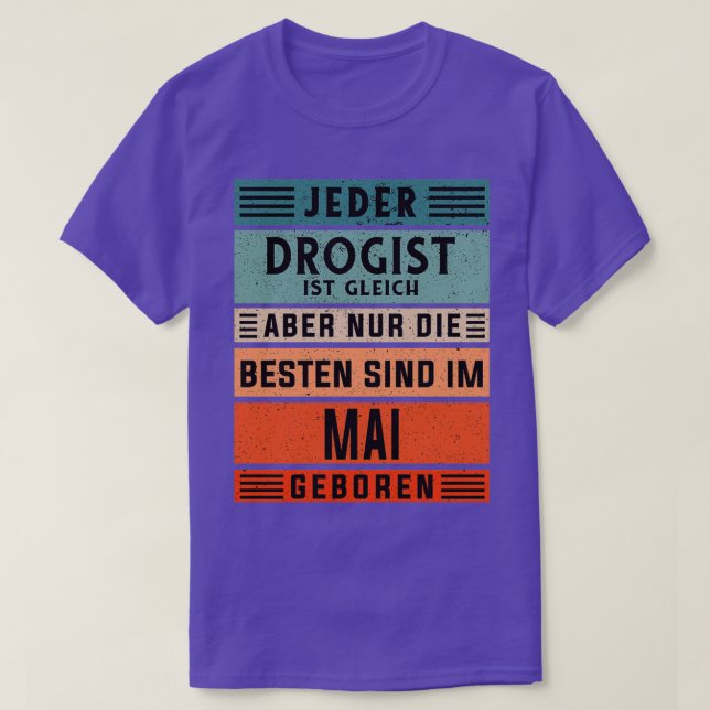 Farmaceut Birthday May born druggist T Shirt (Design framsida)