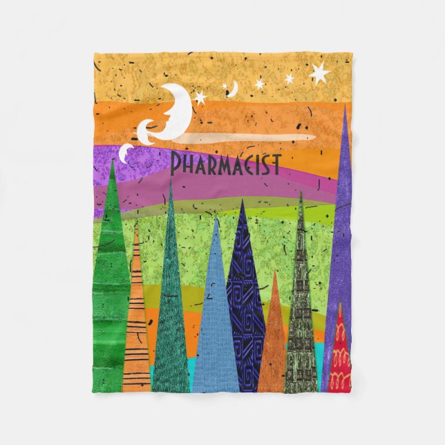 Farmaceut Blanket Artsy Mountains Fleecefilt (Framsidan)