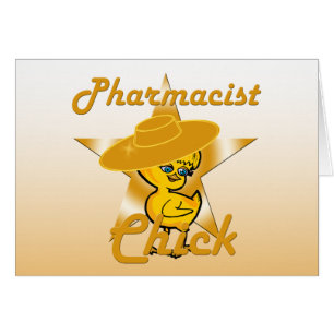 Farmaceut Chick #10 Hälsningskort