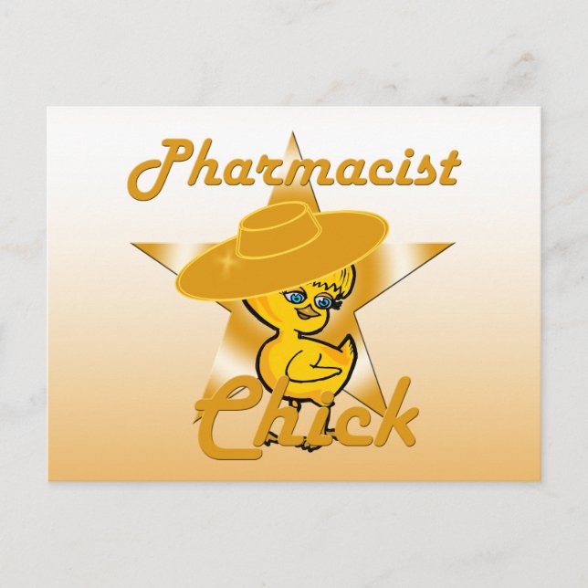 Farmaceut Chick #10 Vykort (Framsida)