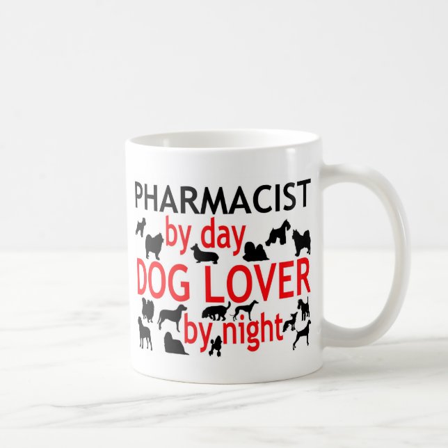 Farmaceut efter dag Hund älskare efter natt Kaffemugg (Höger)