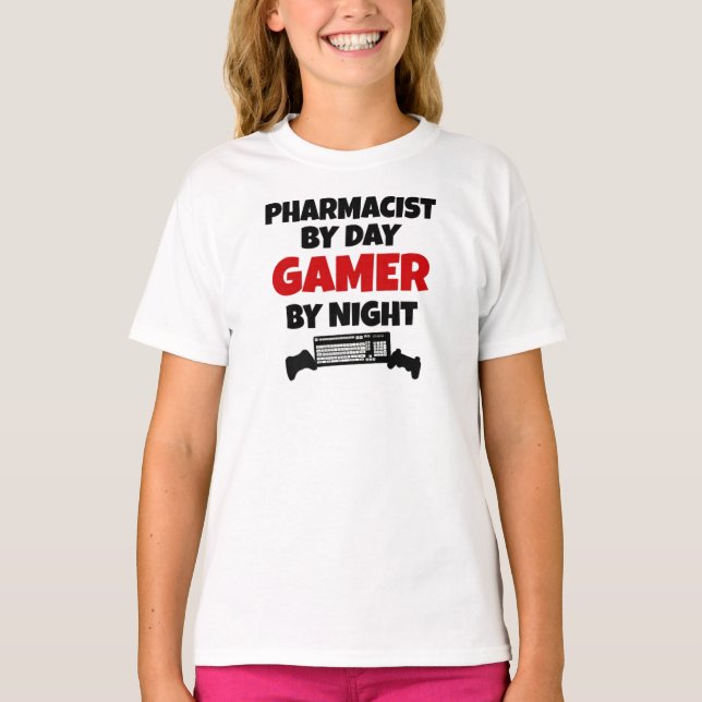 Farmaceut efter dagspelaren per natt tee shirt (Framsida)