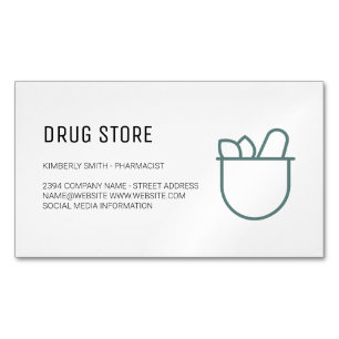 Farmaceut Medicin Magnetiska Visitkort