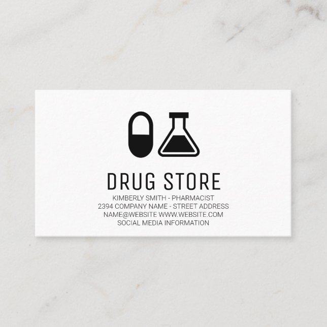 Farmaceut | Medicin Visitkort (Framsida)