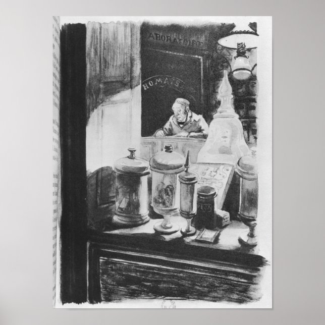 Farmaceuten Homais Poster (Framsidan)