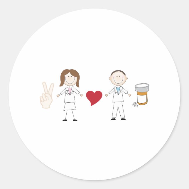 farmaceuter runt klistermärke (Framsida)