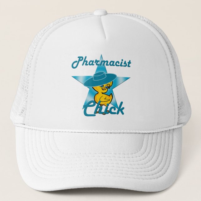 Farmaceutisk Chick #7 Truckerkeps (Framsida)