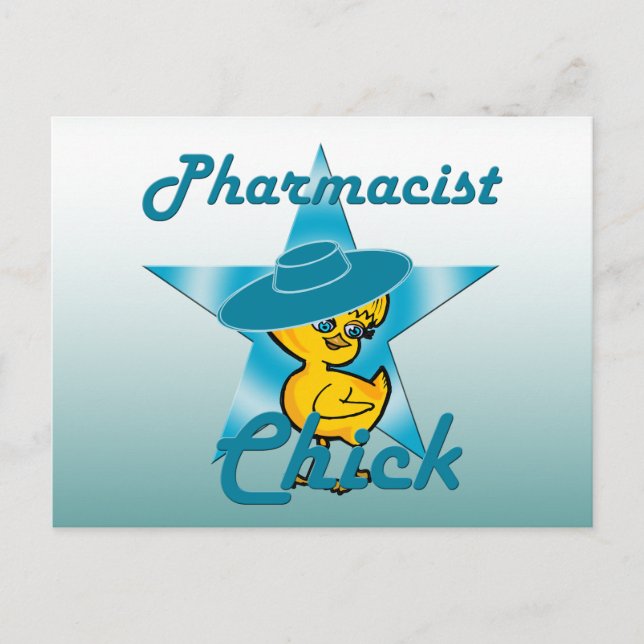 Farmaceutisk Chick #7 Vykort (Framsida)