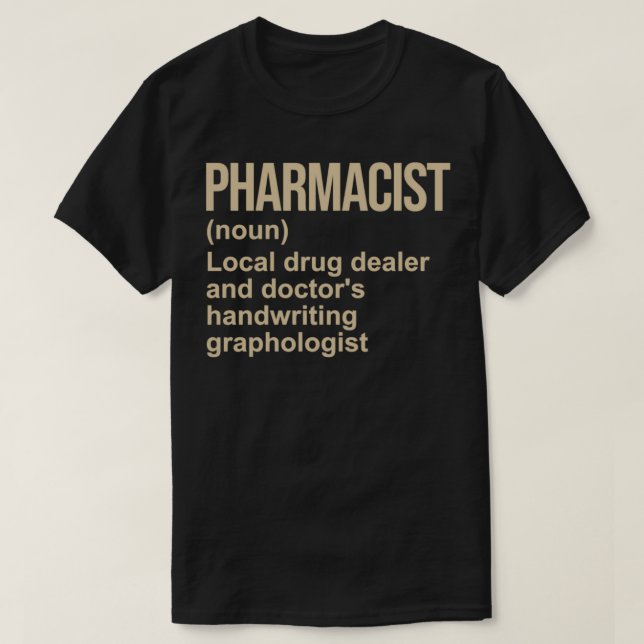 Farmaceutisk definition 1 t shirt (Design framsida)