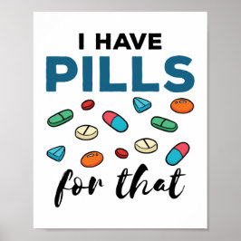 Farmaceutisk farmaci Tech jag har Piller för det Poster