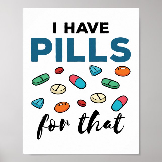 Farmaceutisk farmaci Tech jag har Piller för det Poster (Framsidan)