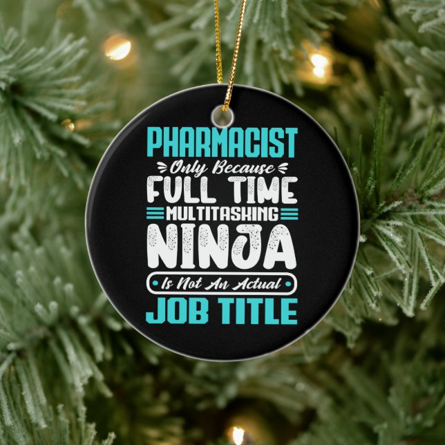 Farmaceutisk yrkestitel Yrke Funny Pharmacy Julgransprydnad Keramik (Träd)