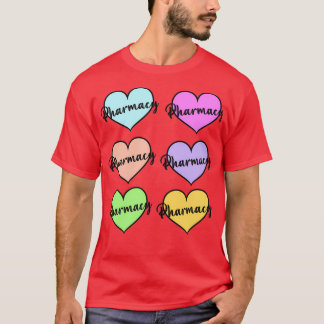 farmaceutiska hjärtpaket t shirt