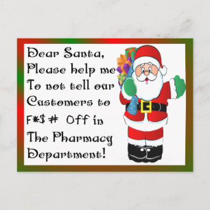 Farmaceutiska julklappar helg vykort