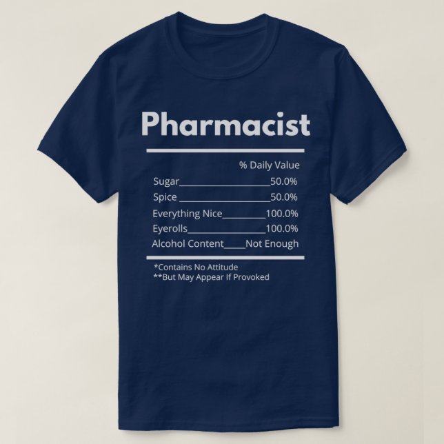 farmaceutiska substanser t shirt (Design framsida)