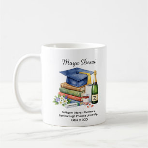 🎓Farmaci Examensfirande Anpassat namn & examen Kaffemugg