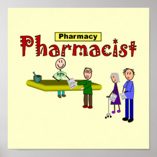 Farmacitetskunder designutskrift - framskjuten poster