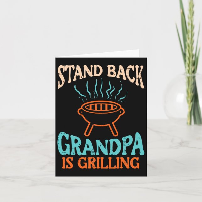 Farmafropa är grillar Bbq Rbecue Grandfathe Kort (Framsida)