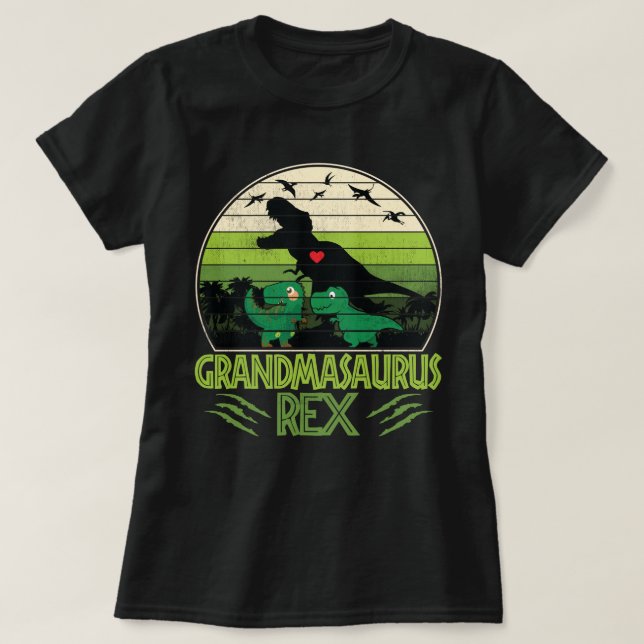 Farmakaurus Rex Funny Dinosaur Mors dag Gift T Shirt (Design framsida)