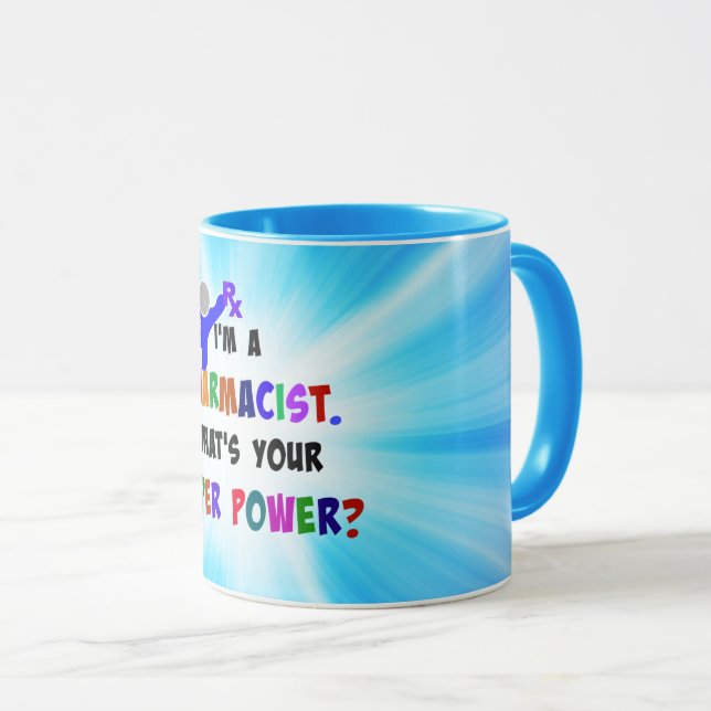 Farmakologiskt färgad humor mugg (Framsida höger)