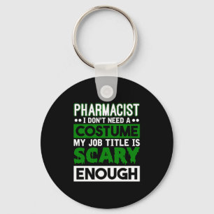 Farmakonist Halloween Costume Pharmacy Technician Nyckelring