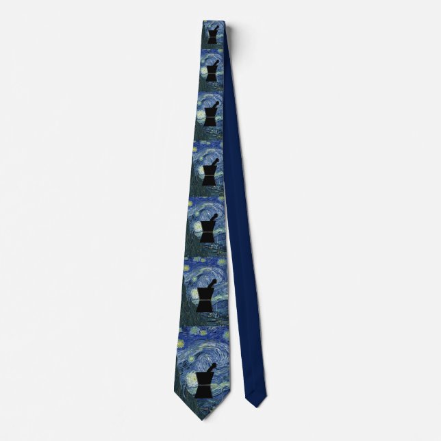 Farmakonist Tie van Gogh Starry Natten Slips (Framsida)