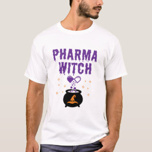 Farmakoterapeut Halloween Pharmacy Tech Pharma Wit T Shirt