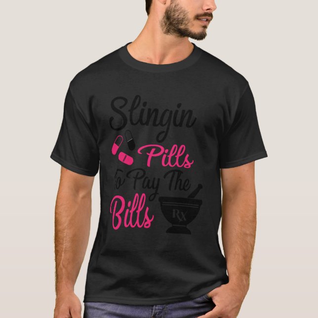 Farmakoterapeut Tech för apotekspersonal T Shirt (Framsida)