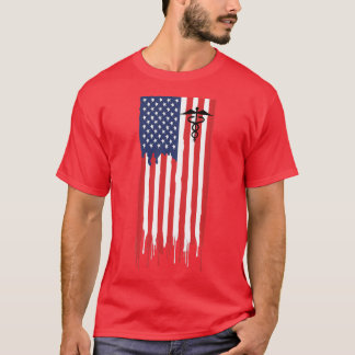 Farmakoterapeuter Pharmacy America Flagga Gift T Shirt